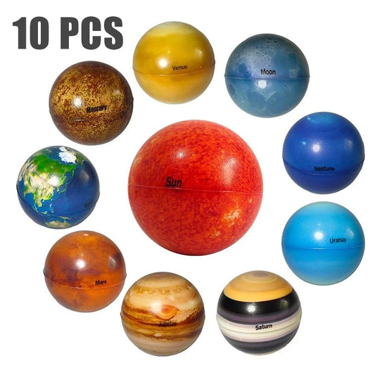 Children’s Eight Planets Bouncy Ball Set