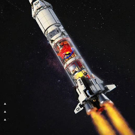 Technical Space Rocket Launch Set – 1201PCS City Aircraft Building Blocks
