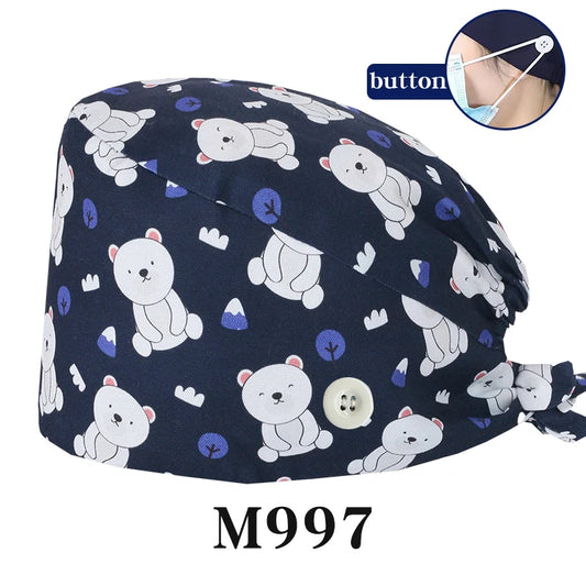 Starry Sky Scrub Cap – Space Pattern Surgical Hat for Healthcare Workers