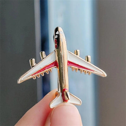 High Quality Plane Brooch – Airplane Enamel Charm Jewelry