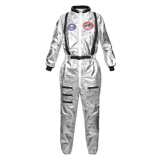 Women's Astronaut Costume – Space Flight Cosplay Jumpsuit for Adults