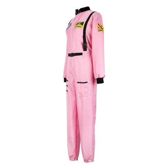 Women's Astronaut Costume – Space Flight Cosplay Jumpsuit for Adults