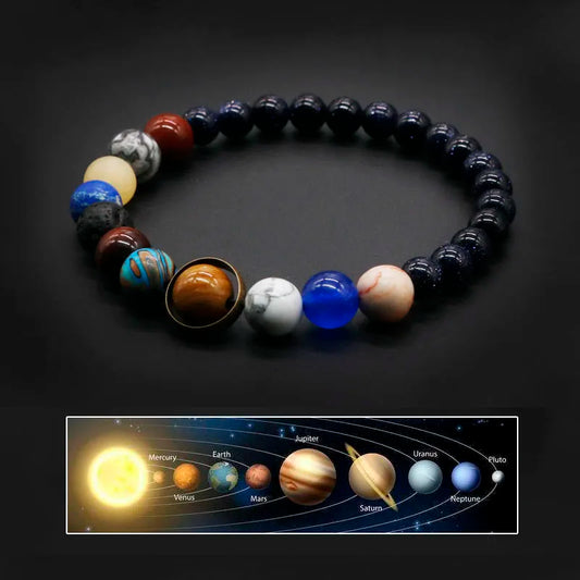 Solar System Bracelets – Eight Planets Unisex Best Friends Gift