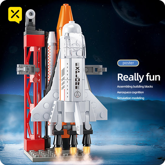 Mini Space Rocket Launch Center – 133PCS Building Block Set
