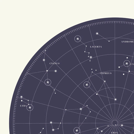 Constellation Map Universe Canvas Art – Galaxy DIY Modern Poster