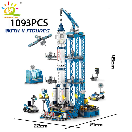 HUIQIBAO Space Aviation Manned Rocket Building Blocks