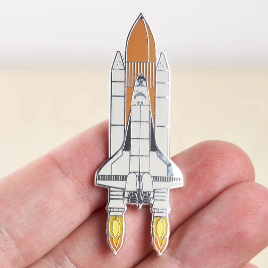 Space Shuttle Enamel Pin – High-Quality Aerospace Lapel Badge