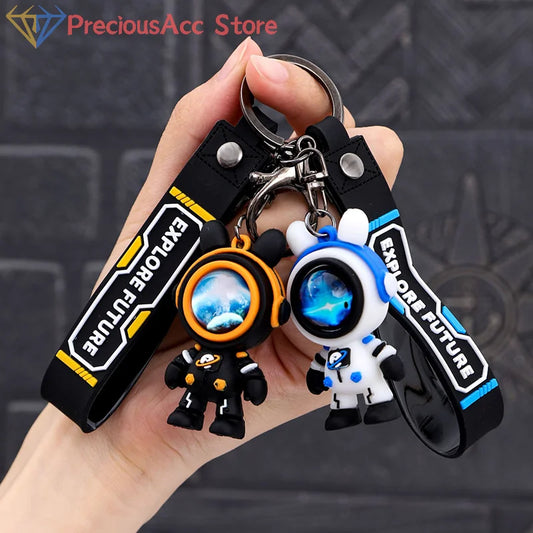 Lightning Bear Astronaut Keychain – Cute Cartoon Bag Pendant & Gift