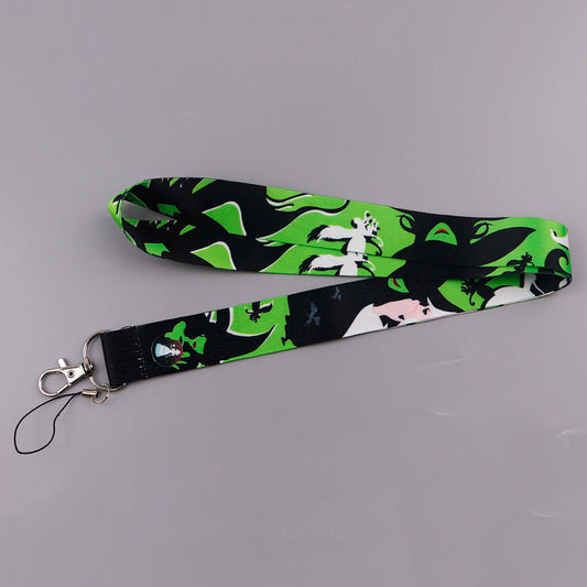 Witch Astronaut Lanyard – Fun Neck Strap for Keys, ID, USB & More
