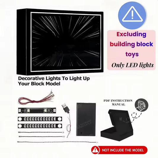 LED Lighting Kit for NASA Artemis – 5V Decorative Lamp (Blocks Not Included)