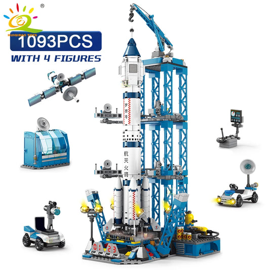 HUIQIBAO Space Aviation Manned Rocket Building Blocks