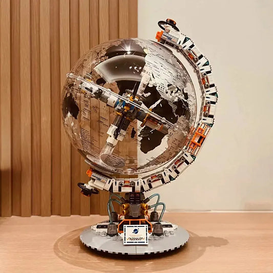 Transparent Space Station Globe – Creative Building Blocks Set