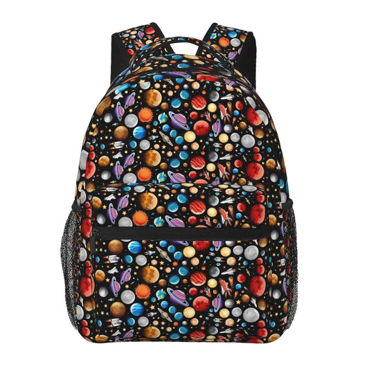 Solar System Kids Backpack – Large Capacity Universe School Bag