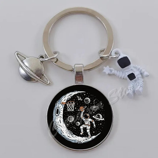 Astronaut Outer Space Keychain Set
