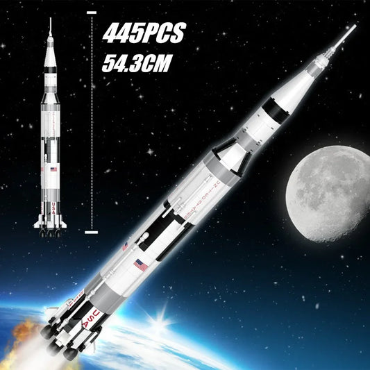 Apollo Saturn V – 50CM USA Space Launch Rocket Building Set