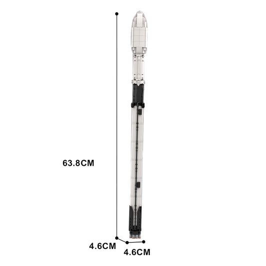 Gobricks MOC – SpaceX Falcon 9 Rocket 1:110 Scale Building Set