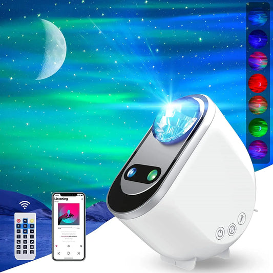 Aurora Galaxy Projector – LED Starlight & Moon Night Lamp
