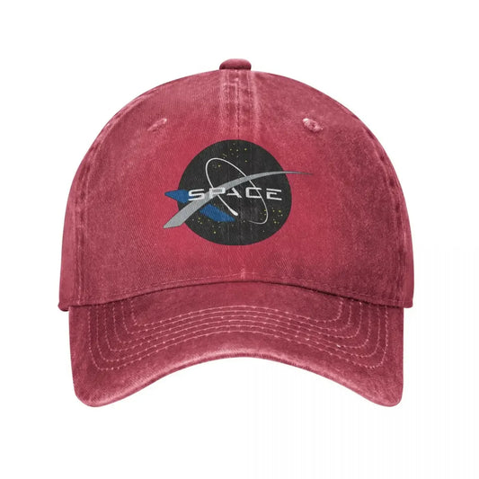 SpaceX Mars Moon Baseball Cap – Washed Unisex Snapback Hat