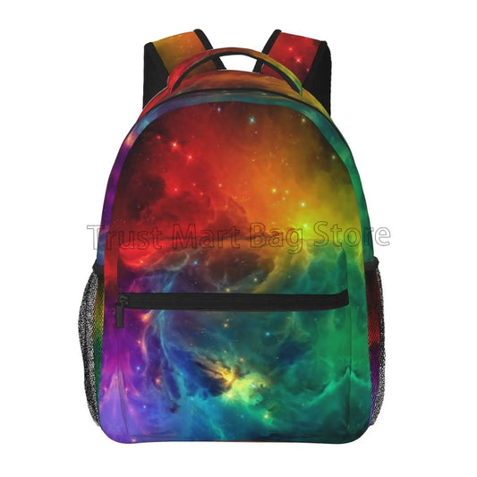 Blue Galaxy Backpack – Starry Universe Laptop Bag for Teens