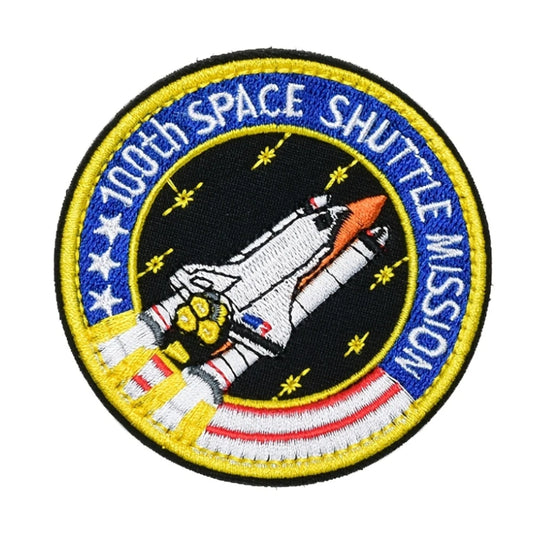 NASA 100th Shuttle Mission Patch – Embroidered Tactical Velcro Badge