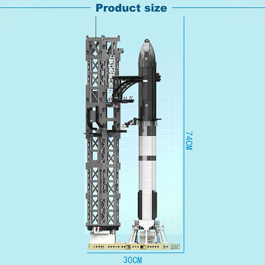 SpaceX Reusable Rocket – 1763PCS Building Block Set for Kids