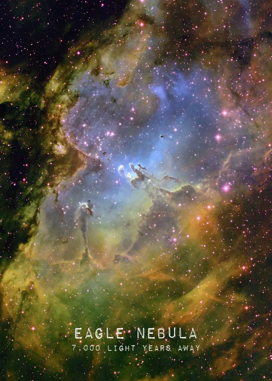 Universe Space Poster Prints – Veil Rosette Nebula Galaxy Canvas Art