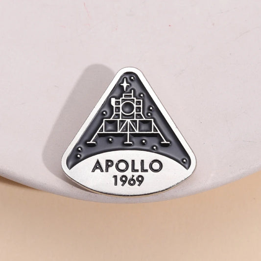 Space Program Astronaut Enamel Pins – Planet & Aviation Lapel Brooches