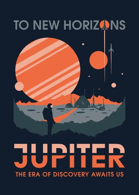 Retro Futurism Space Art – Canvas Wall Poster
