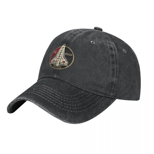 Vintage CCCP Yuri Gagarin Space Baseball Cap – Distressed Washed Unisex Hat
