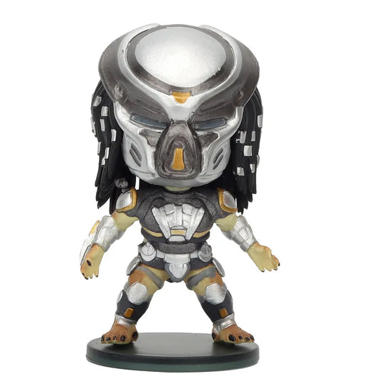 Predator Q Version Action Figure – Iron Blood Warrior Jungle Hunter Mini Collectible