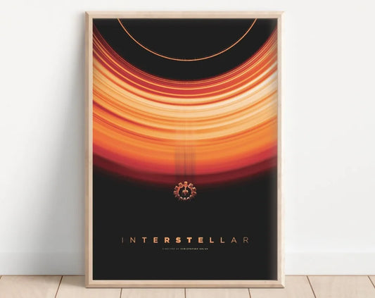 Sci-Fi Movie Interstellar Poster Canvas – Universe Planet Wall Art