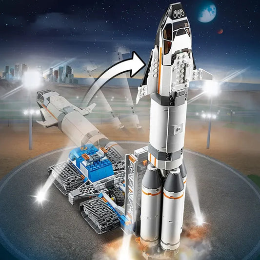 NASA Rocket Assembly Blocks – Space Center MOC Building Set