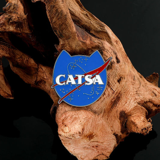 Cat Astronaut Enamel Pin – Space Explorer Brooch for Kids