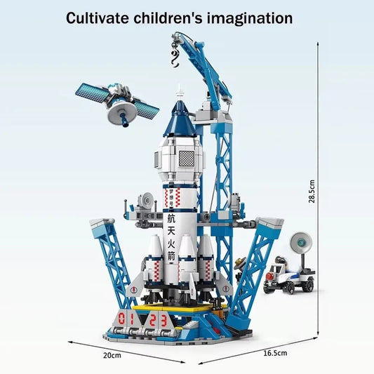 Spaceport Rocket Launch Center – Building Blocks Shuttle Toy Set