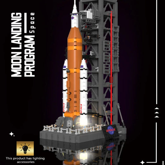 Mini Space Launch Rocket Set – Aerospace Model Building Blocks