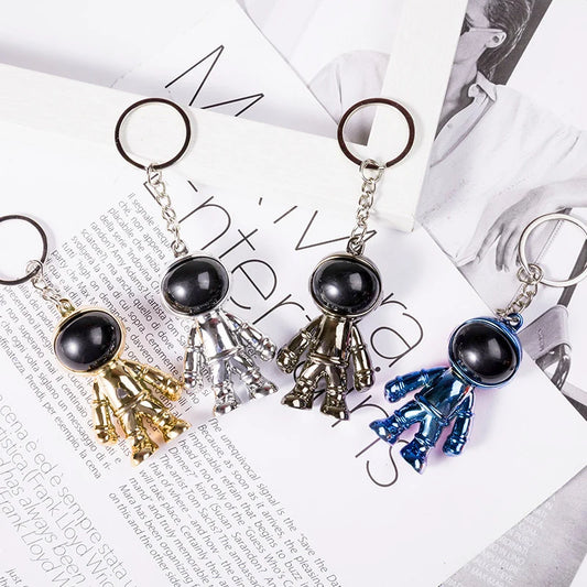 Plastic Astronaut Keychain – Space-Themed Bag Pendant & Key Holder