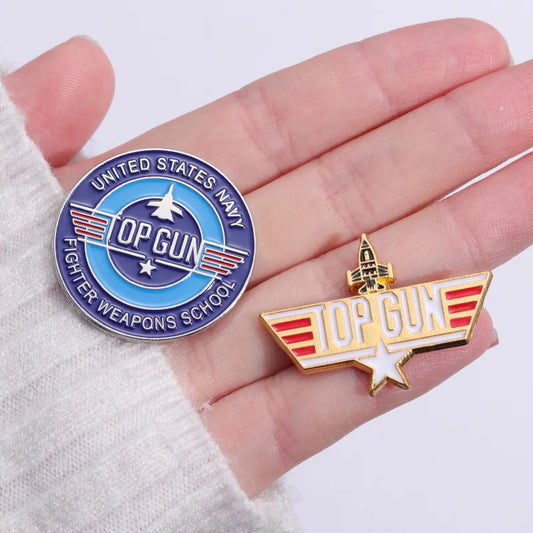 Space Shuttle Pilot Enamel Pin – Travel Badge for Jackets & Backpacks
