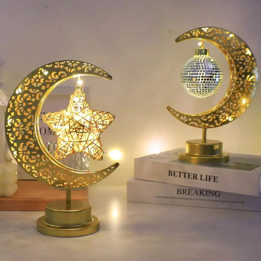 Gurbana Orb Star Moon Lamp – LED Hollow Table Light