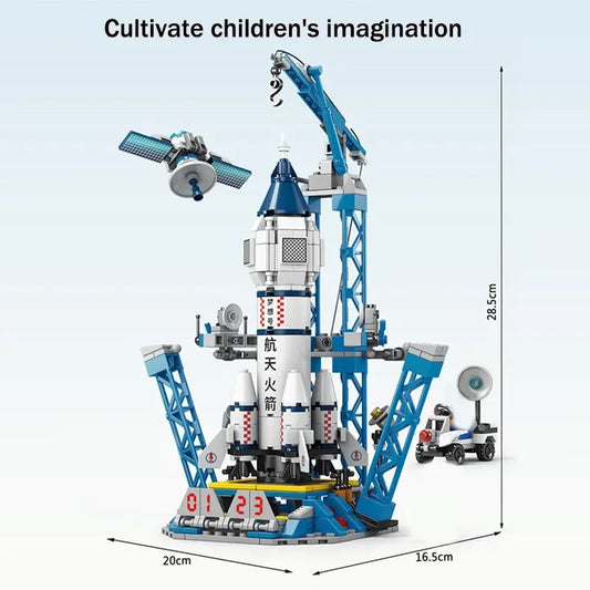 Aviation Spaceport – Space Shuttle Launch Center Building Blocks Set