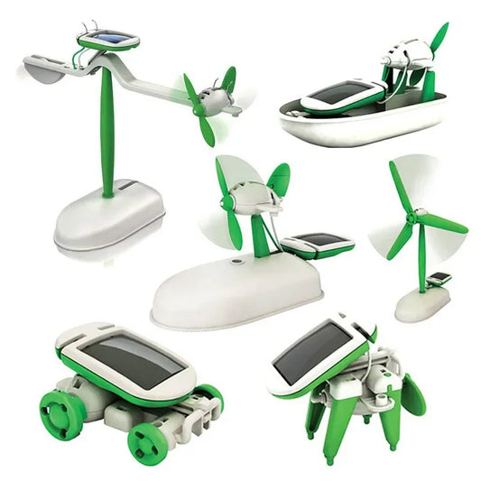 6-in-1 Solar Robot Kit – DIY STEM Educational Toy for Kids