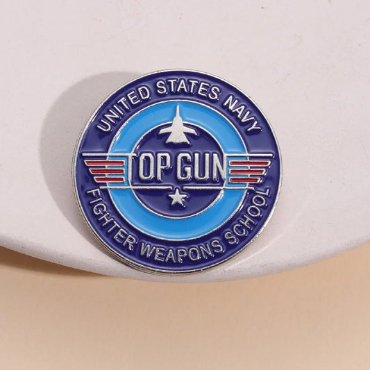 Space Shuttle Pilot Enamel Pin – Travel Badge for Jackets & Backpacks