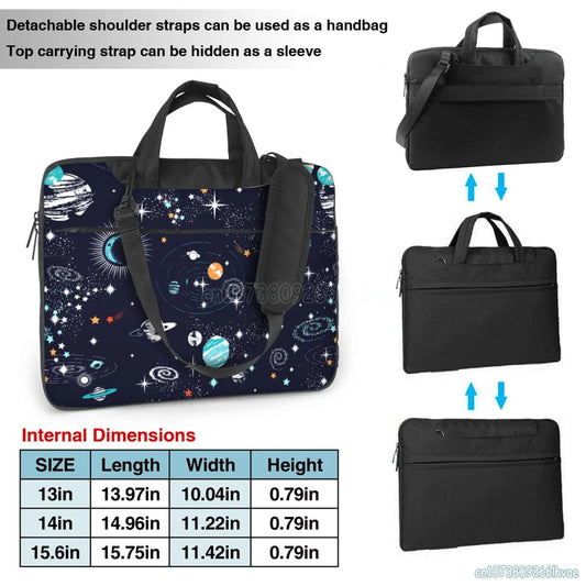 Blue Galaxy Laptop Sleeve – Water-Resistant 15.6" Carrying Case with Handle