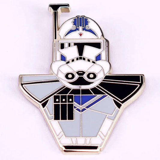 Sci-Fi Character Enamel Pin – Space Badge for Backpacks & Jackets