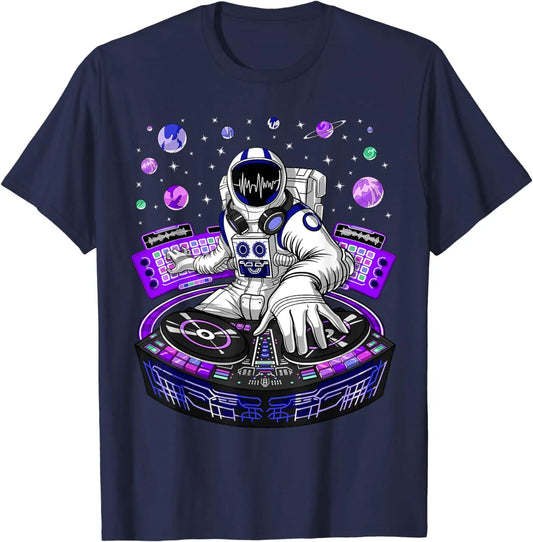 Psychedelic Astronaut DJ T-Shirt – Unisex Techno Festival Tee