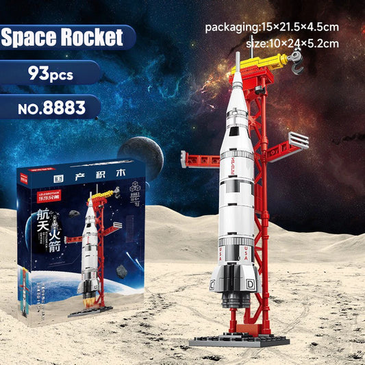 Aviation Spaceport – Space Shuttle Rocket Launch Center Building Set