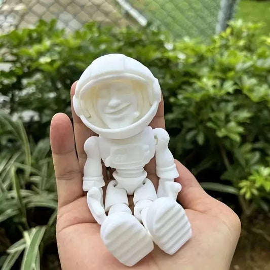 Poseable Astronaut Figure – Open Helmet Space-Themed Toy