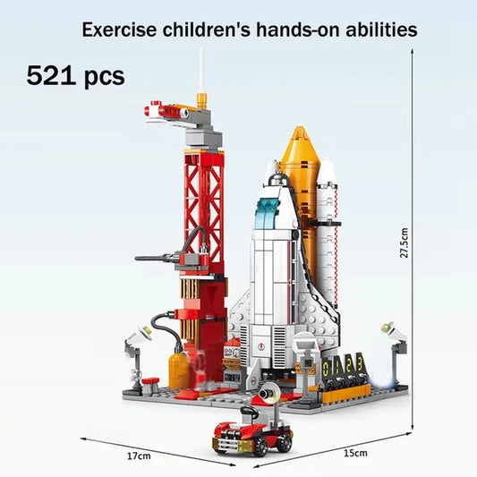 Spaceport Rocket Launch Center – Building Blocks Shuttle Toy Set