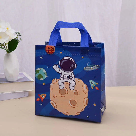 Astronaut Party Gift Bags – 12pcs Outer Space Non-Woven Tote Set