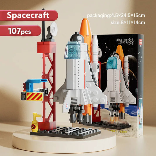 DIY Space Rocket – Launch Center Base Building Blocks Set