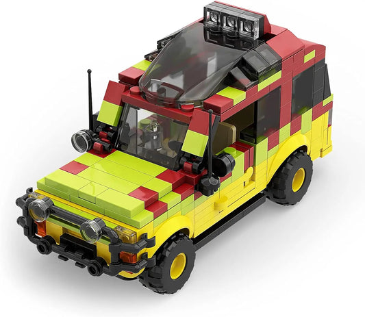 Jurassic Tour Vehicle – Dinosaur World Building Brick Set (309 Pcs)